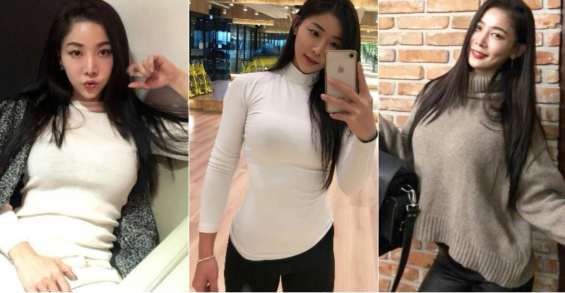 【GG扑克】大方獻寶！健身正妹挺出傲人「飽滿雙胸」朝前看齊，乳力爆發讓人血脈噴張