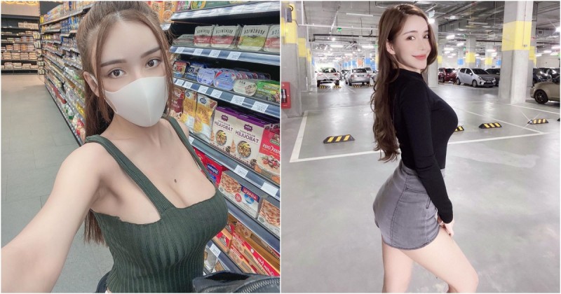 【GG扑克】胸懷大痣！超市巧遇「超胸小姊姊」叫人視線難以轉移！美豔外型散發超強大電力