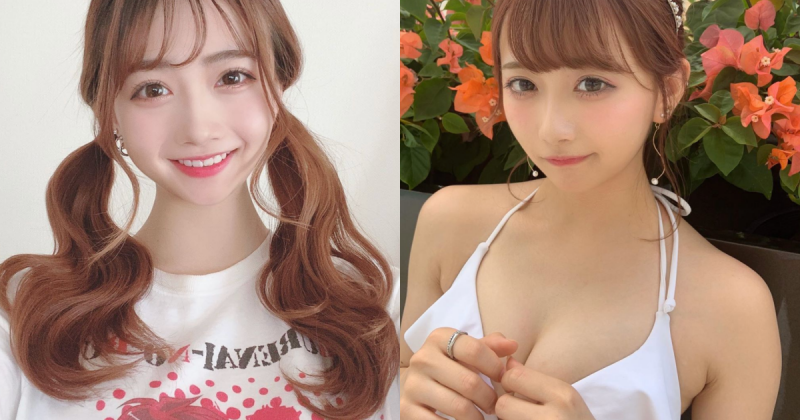 【GG扑克】隱乳認證！21歳甜美櫻花妹「亀田真由」驚見性感深溝，粉絲：青春肉體真香