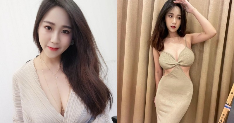 【GG扑克】超兇深V把項鍊吃掉！「最派國文老師」F罩杯有夠狂，露腰小洋裝讓人目不轉睛！