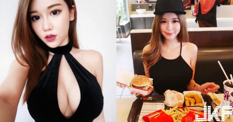 【GG扑克】拍到「麥當勞巨乳正妹」！桌上擺著「兩顆大漢堡」讓人食指大動…想跟她喝奶茶！