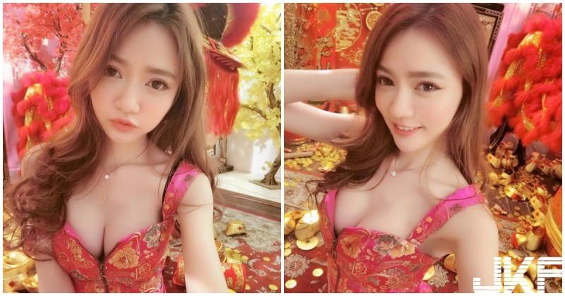 【GG扑克】可愛正妹用「爆乳衣」拜年！酥胸一露就辣到噴血！