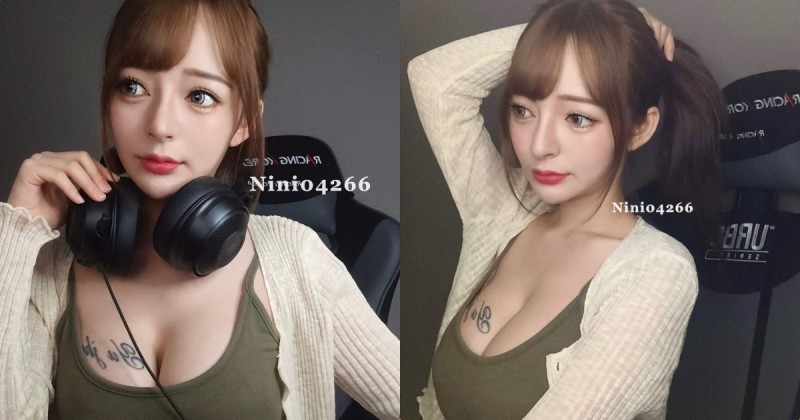 【GG扑克】誘惑小隻馬「妮妮」曲線極辣，側身曲線「深溝好長」！