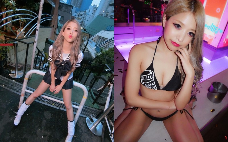 【GG扑克】六本木時尚舞者「Reina」騷黑發亮肉體無比性感　學生妹打扮更是可愛到不科學啊