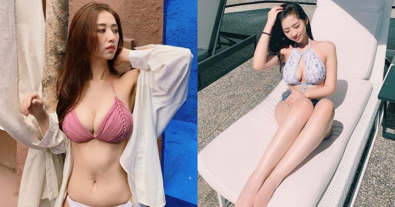 【GG扑克】滑雪場爆乳妹「何蓁」夏天身材更OP！超兇比基尼讓肉肉無所遁形！