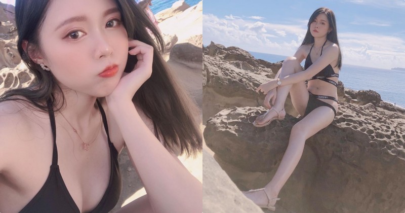 【GG扑克】深奧象鼻岩「遇見性感比基尼妹」，「超殺的曲線」讓遊客都看暈！