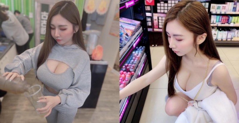 【GG扑克】飲料店爆乳正妹店員「胸前鼓鼓的」　特調飲品加上濃濃奶香