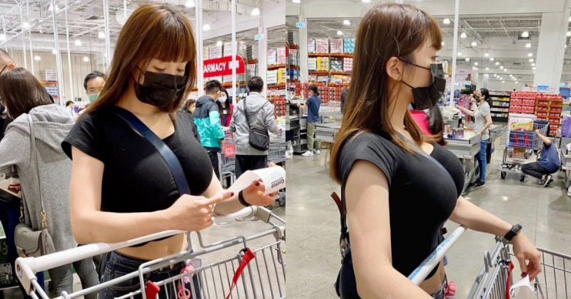 【GG扑克】好市多再現「洶湧姐妹花」飽滿視角超王道！強大身材回頭率滿分啊