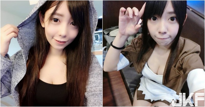 【GG扑克】超萌大眼「實況正妹」，玩cosplay「小露酥胸」畫面好驚人，可愛又性感～