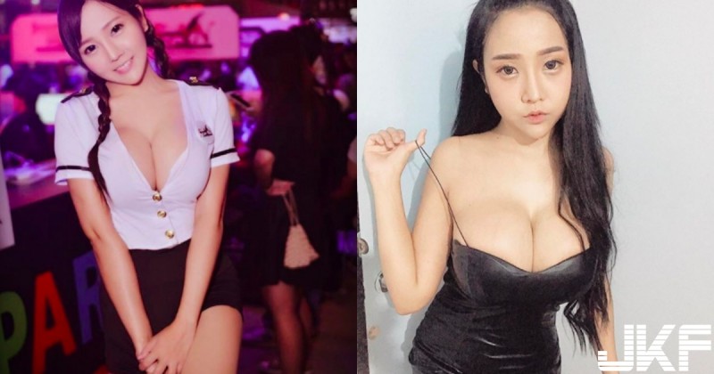 【GG扑克】太狂！正妹「發育太好」胸部比臉大衣服完全裝不下，半顆「渾圓酥胸」都露在外面啦！