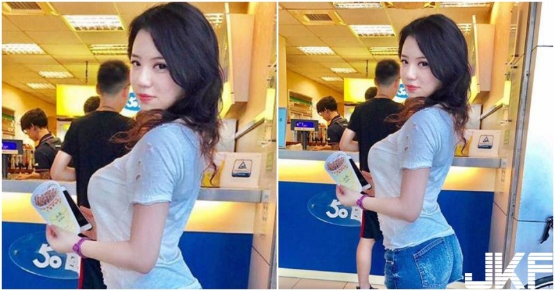 【GG扑克】50嵐買飲料遇到「Ｓ曲線正妹」！前凸後翹的兇猛身材害人口好渴喔…