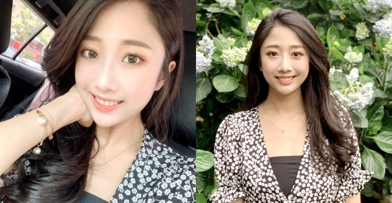 【GG扑克】果然美人還是比花嬌！「Cléo Shan」北投繡球花前曬甜笑，白嫩美臉立馬Hold住全場目光！
