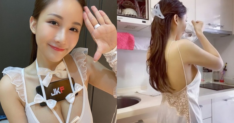 【GG扑克】戀愛系正妹「華華Bivi」在家穿睡衣起舞，「32E雪乳」呼之欲出，近10萬人點讚朝聖！