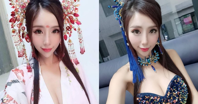 【GG扑克】最美廟會禮生！神級仙女打扮「酥胸外露」，美豔容貌讓信徒瘋狂！