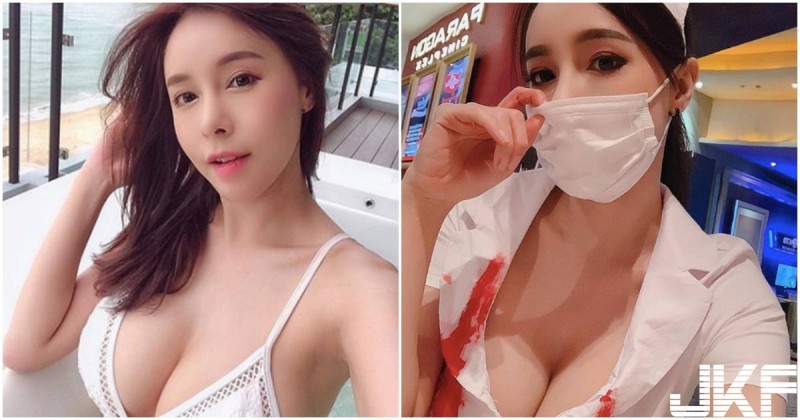 【GG扑克】萬聖節捕獲「火辣爆乳護士」，胸前「乳量滿滿」好想被她治療喔！