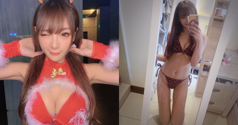 【GG扑克】太性感的小鹿！「香檳女孩」小麋Lu 曼妙舞姿超迷人，「雪乳翹臀」沒在客氣！