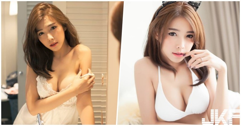 【GG扑克】睡衣快掉了！正妹「飽滿美乳」直接溢出，「用奶壓床」畫面超火辣！