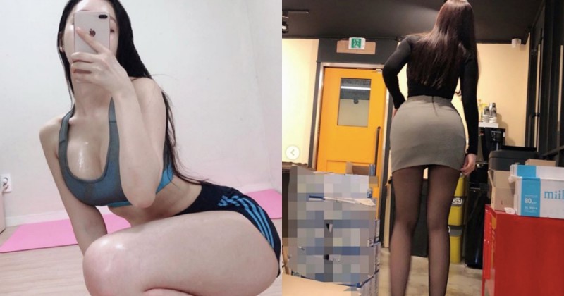 【GG扑克】「大奶肥臀」女同事背影超吸睛，肥美蜜桃臀肉肉豐滿，讓人忍不住瘋狂掃射！